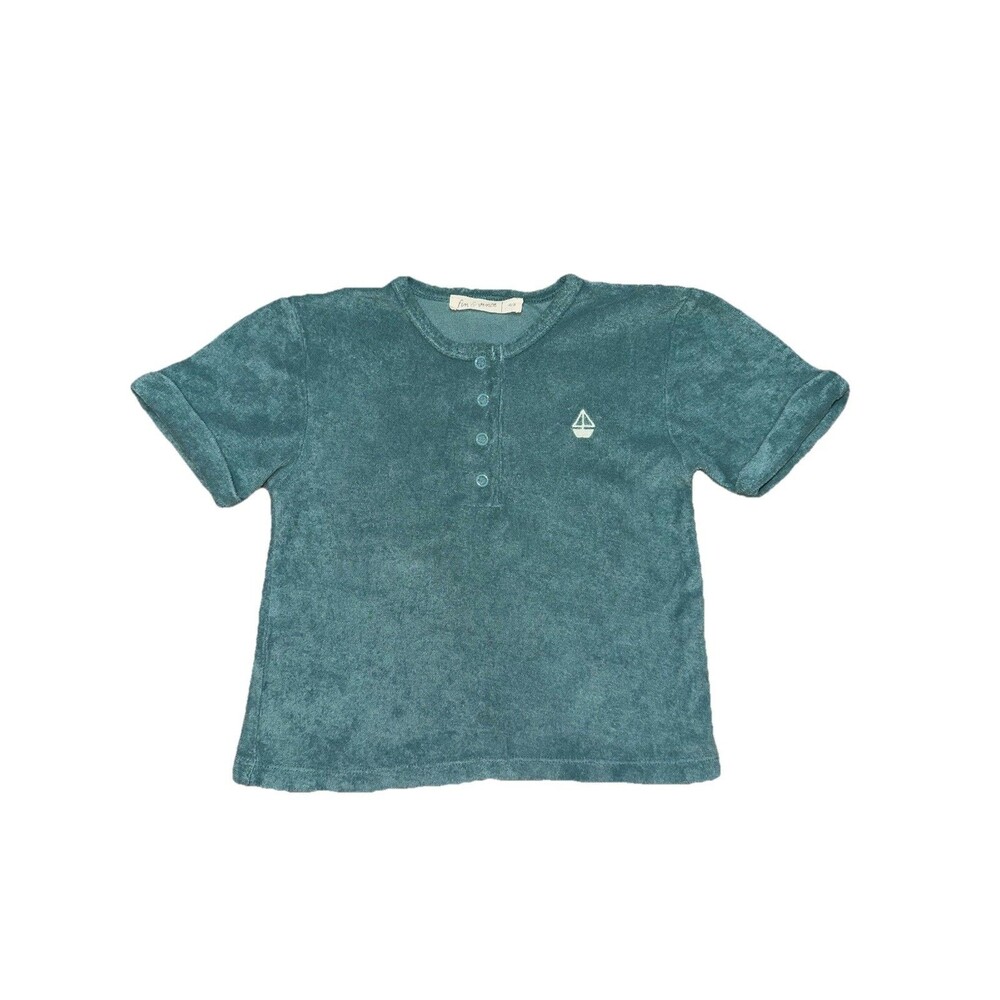 Fin &‎ Vince Terry Snap Tee in sky color